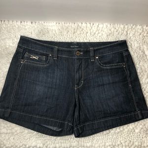 White House Black Market classy dark jean short 10